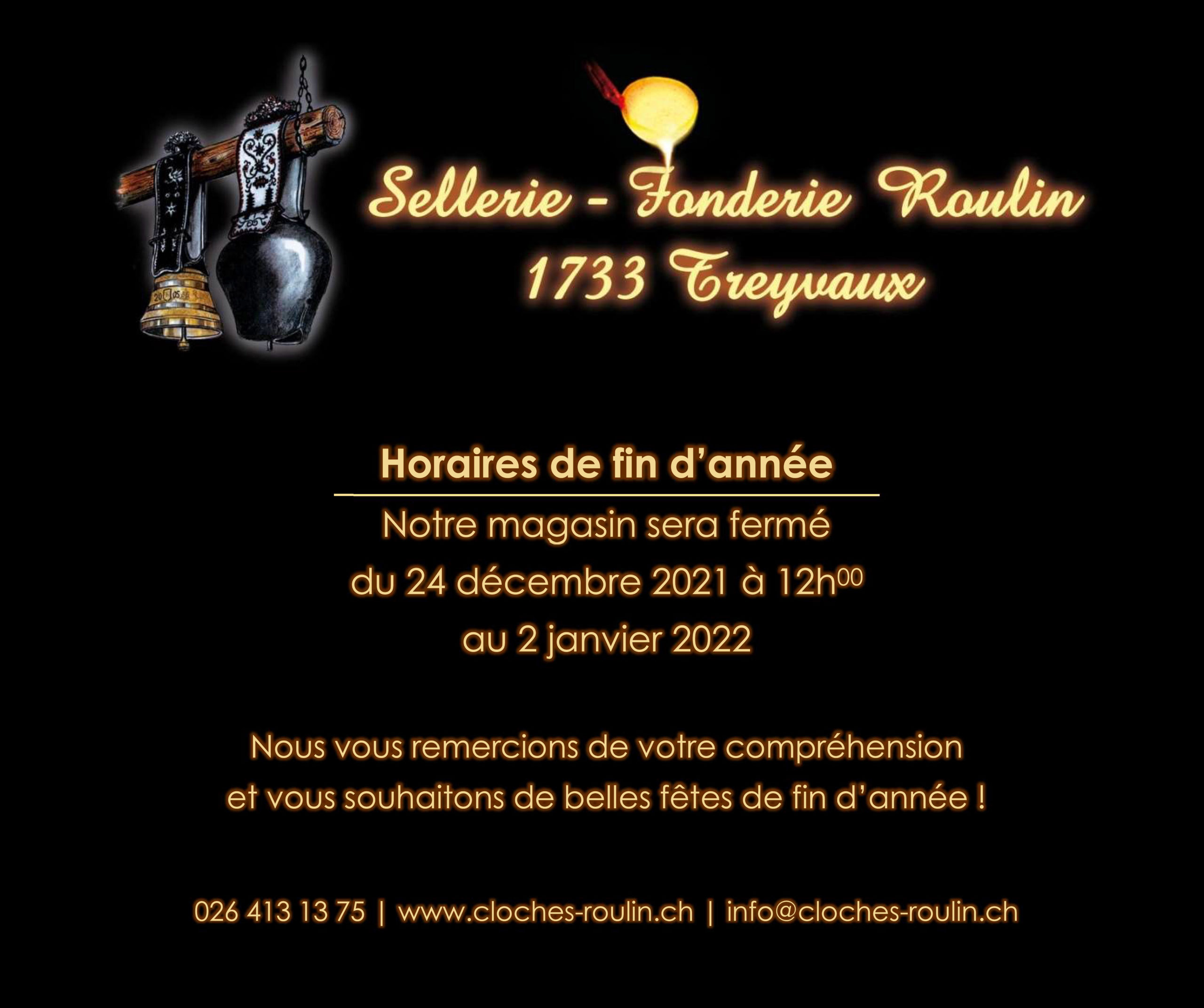 Horaires Noel 2021