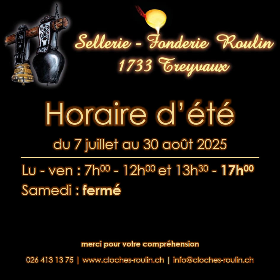 Horaire d'été 2025